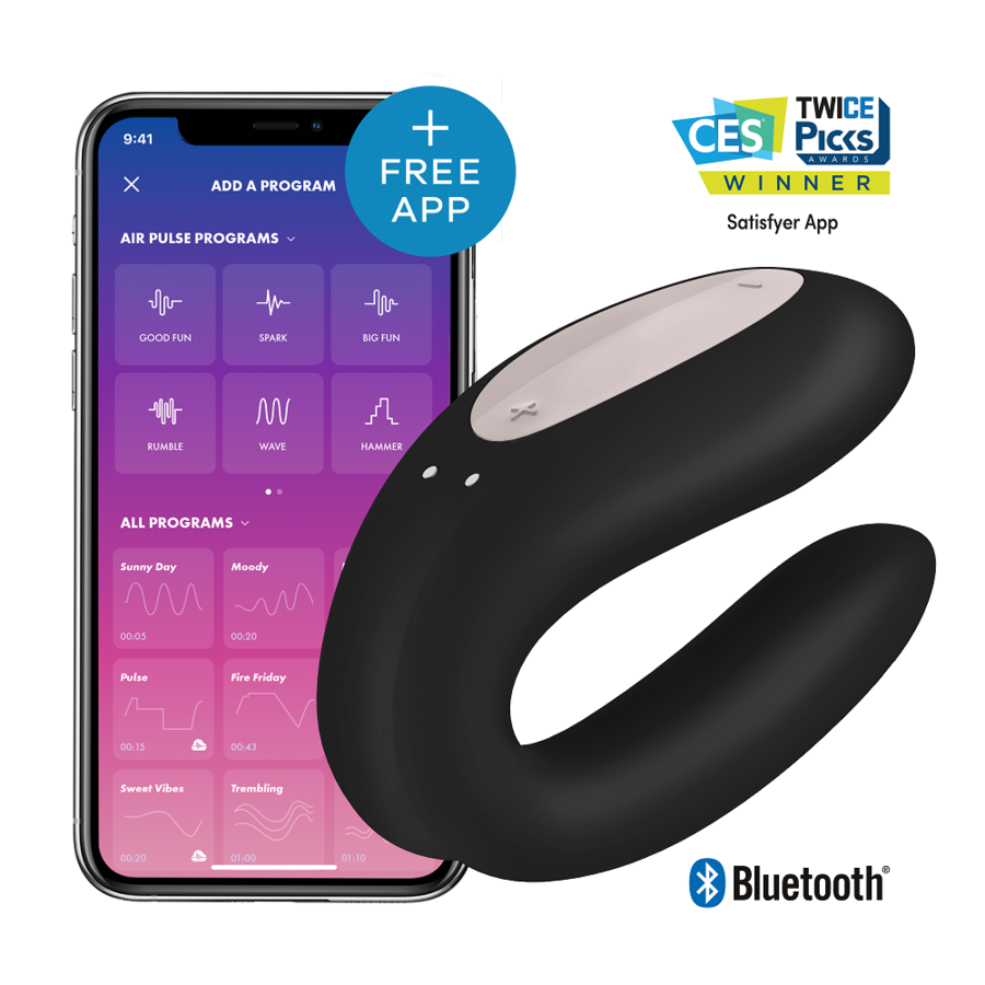 SATISFYER - ПРИЛОЖЕНИЕ DOUBLE JOY CON ЧЕРНЫЙ