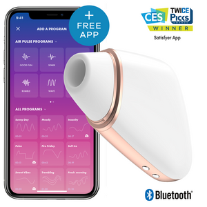 SATISFYER - ЛЮБОВНЫЙ ТРЕУГОЛЬНИК ВОЗДУШНЫЙ ИМПУЛЬСНЫЙ СТИМУЛЯТОР И ВИБРАТОР ЧЕРНЫЙ