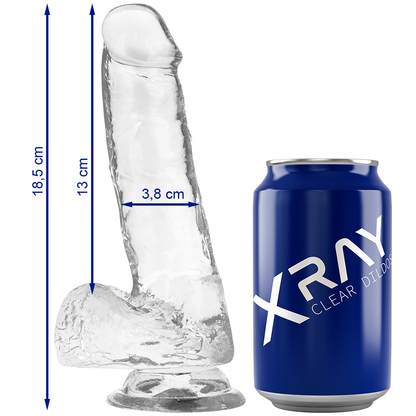 X STARS — SKAIDRS KĀRS AR BOMĒM 18,5 CM -O- 3,8 CM