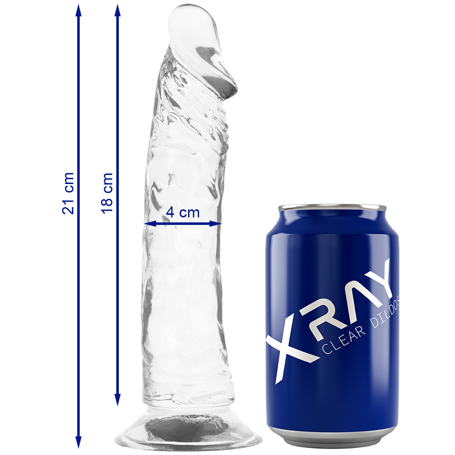 X RAY - CLEAR COCK 21 CM -O- 4 CM X RAY