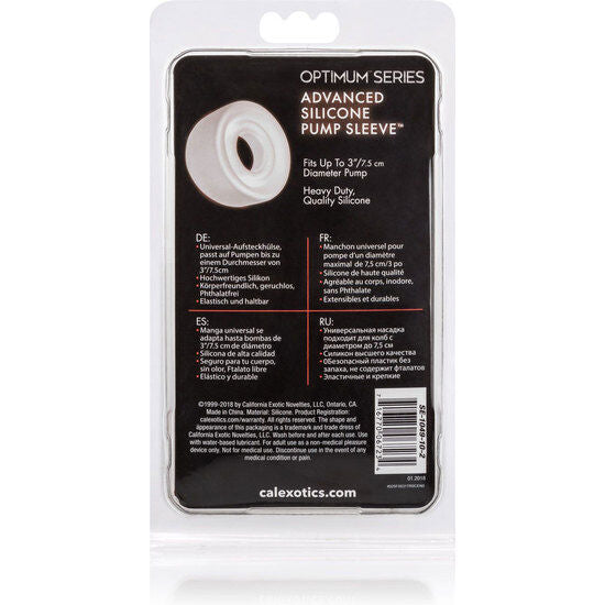 CALEXOTICS - ADV SILICONE PUMP SLEEVE TRANSPARENT CALEXOTICS