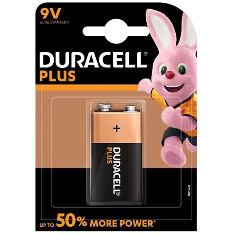 Батарейка DURACELL - PLUS POWER 9V LR61 1 шт.