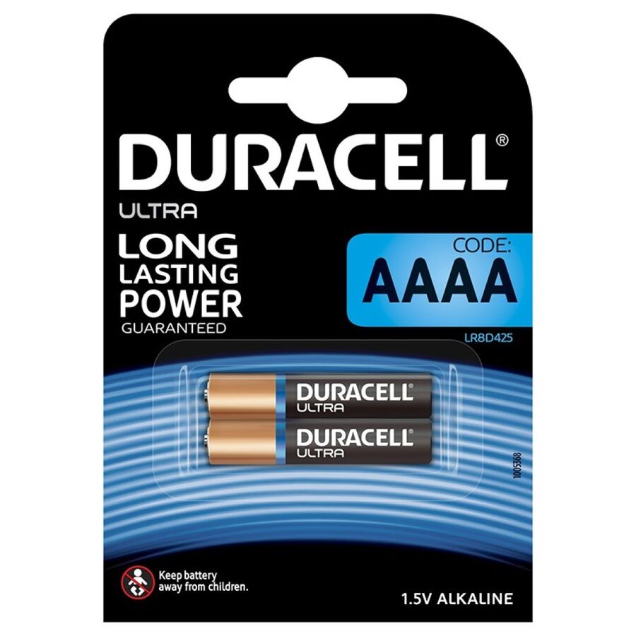 DURACELL - ULTRA POWER BATTERY ALCALINA AAAA MX2500 1,5 В 2 ШТ.