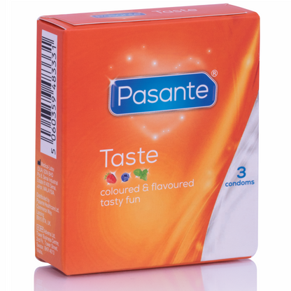 PASANTE - ВКУСЫ ПРЕЗЕРВАТИВОВ 3 ЕДИНИЦЫ