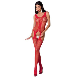 PASSION - WOMAN BS072 BODYSTOCKING ONE SIZE BLACK PASSION WOMAN