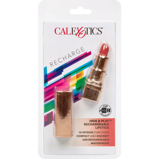 CALEXOTICS - BALA RECHARGEABLE LIPSTICK HIDE & PLAY RED CALEXOTICS