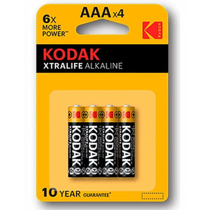 ЩЕЛОЧНАЯ БАТАРЕЯ KODAK - XTRALIFE AAA LR03 БЛИСТЕР * 4