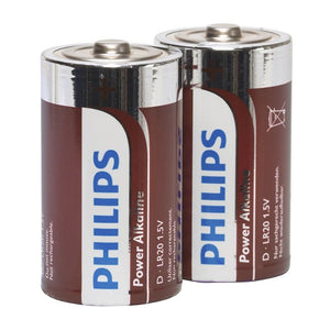 PHILIPS — POWER ALKALINE PILA D LR20 PACK 2