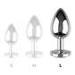 COQUETTE CHIC DESIRE - АНАЛЬНАЯ ПРОБКА МЕТАЛЛИЧЕСКАЯ БЕЛОГО ЦВЕТА РАЗМЕР L 4 X 9 СМ
