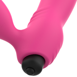 Ohmama - Bix dubultā stimulācijas vibratora Ziemassvētku izdevums rozā krāsā