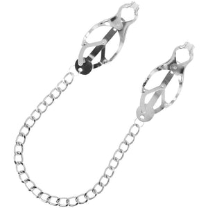 DARKNESS - METAL NIPPLE CLAMP WITH CHAIN DARKNESS BONDAGE