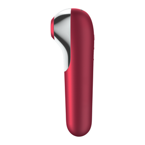 SATISFYER - ДВОЙНОЙ ВИБРАТОР LOVE И ПРИСАСЫВАТЕЛЬ С ИМПУЛЬСНЫМ ВОЗДУХОМ КРАСНЫЙ