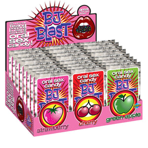 PIPEDREAMS - BJ BLAST STRAWBERRY / CHERRY AND GREEN APPLE - DISPLAY - 36 PC PIPEDREAMS