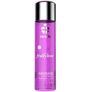 SWEDE - FRUITY LOVE WARMING EFECT MASĀŽAS EĻĻA ROZĀ AVEŅU UN RABARBERU 60 ml