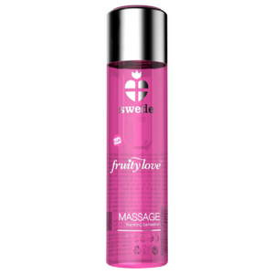 SWEDE - FRUITY LOVE WARMING EFFECT MASĀŽAS EĻĻA ROZĀ AVEŅU UN RABARBERU 120 ml