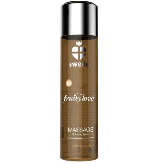 SWEDE - FRUITY LOVE WARMING EFFECT MASĀŽAS EĻĻA INTENSE TUMŠĀ ŠOKOLĀDE 60 ml