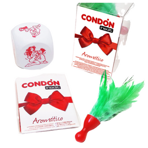 INEDIT - BOW GIFT BOX (DICE + CONDOM + PEN) - LoveYou.lv