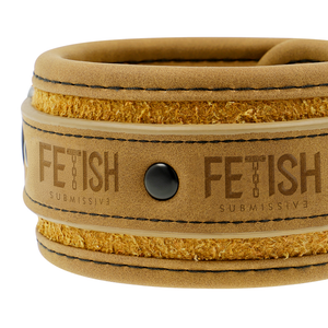 FETISH SUBMISSIVE ORIGEN - VEGAN LEATHER ANKLE CUFFS WITH NEOPRENE LINING FETISH SUBMISSIVE ORIGIN