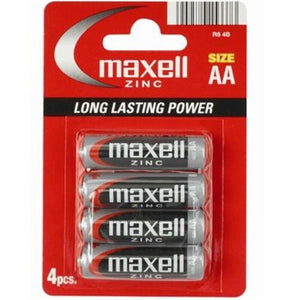 MAXELL - ПИЛА САЛИНА МАНГАНЕЗО AA R6 * 4 ЕДИНИЦЫ