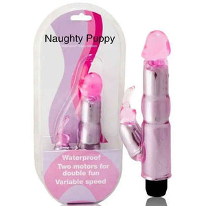 BAILE - VIBRATOR WITH ADJUSTABLE PINK STIMULATOR - LoveYou.lv
