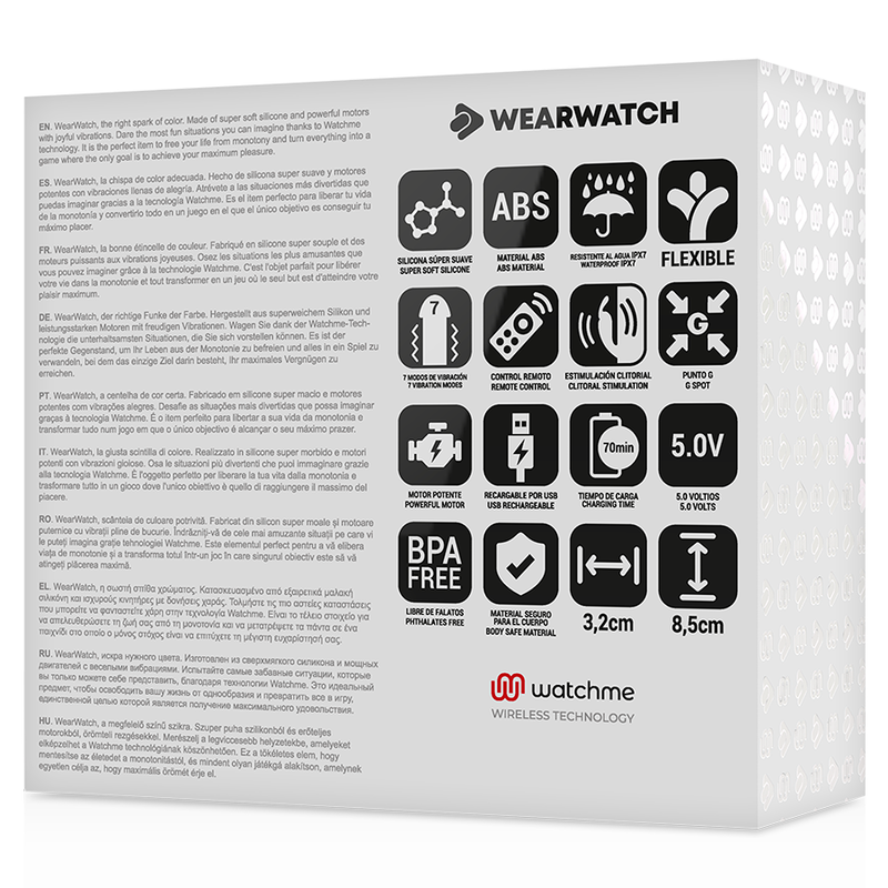 WEARWATCH - WATCHME DUAL TECHNOLOGY VIBRATOR FUCHSIA / SNOW WEARWATCH
