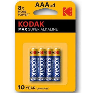 БАТАРЕЯ KODAK - MAX SUPER ALKALINE AAA LR03 БЛИСТЕР * 4